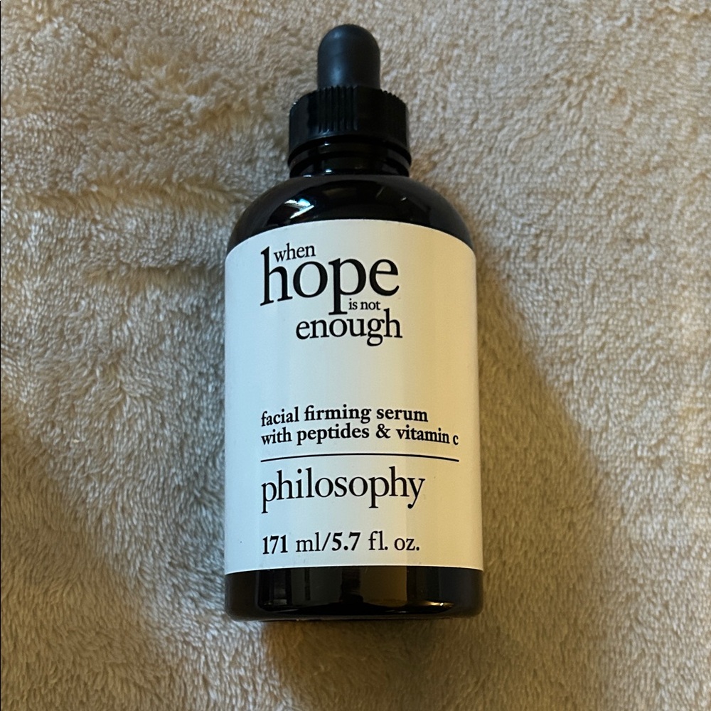Philosophy When Hope is Not Enough Serum - Black and White